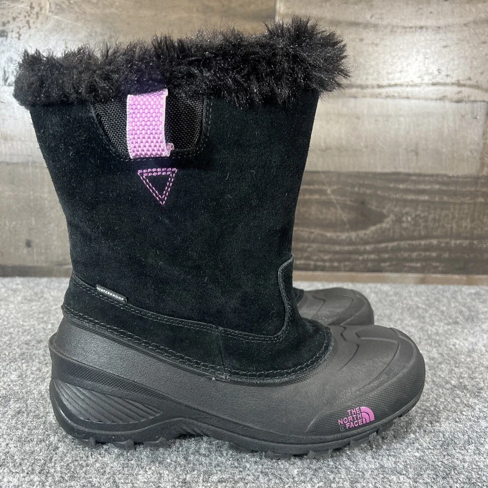 The North Face Boots Shellista Il Heatseekers Waterproof Black Suede Kids US 5
